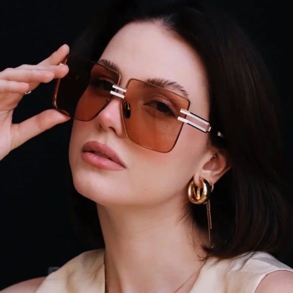 BALMAIN Gold and Light Brown Sunglasses Unisex NWT $1260 - Picture 4 of 13